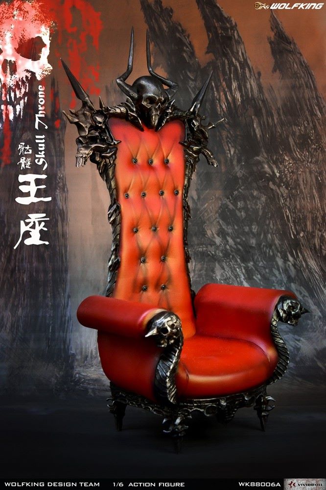 1/6 Skull Throne sofa scene decoration-WK88006A