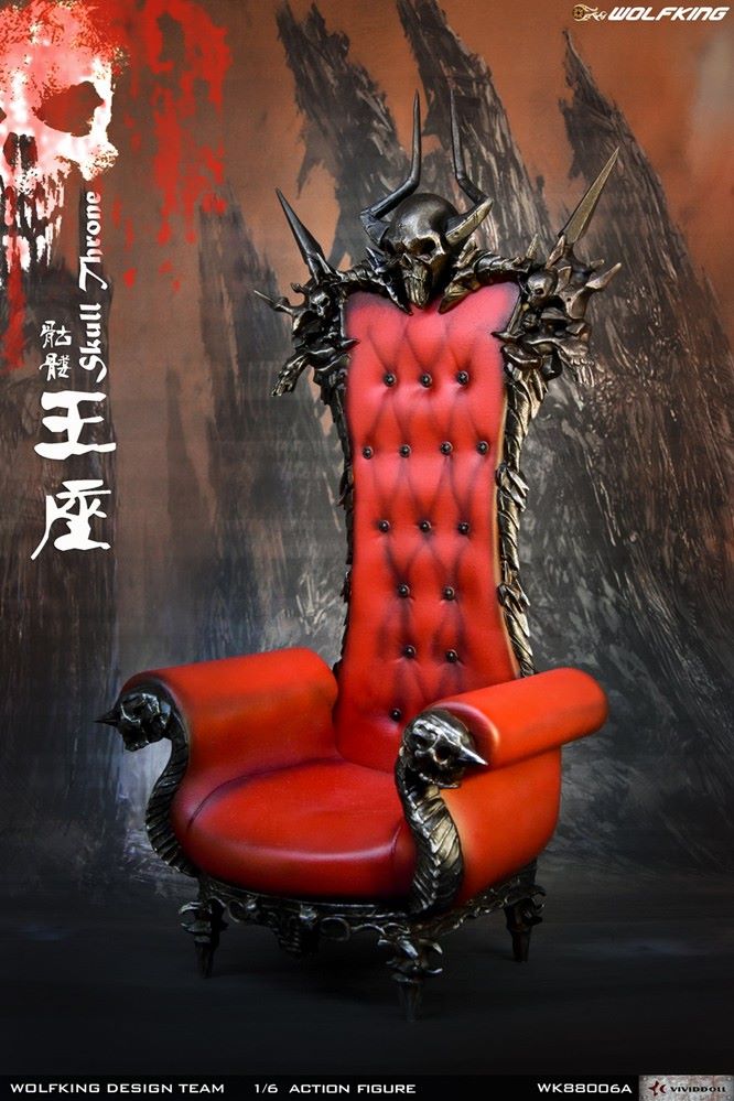 1/6 Skull Throne sofa scene decoration-WK88006A