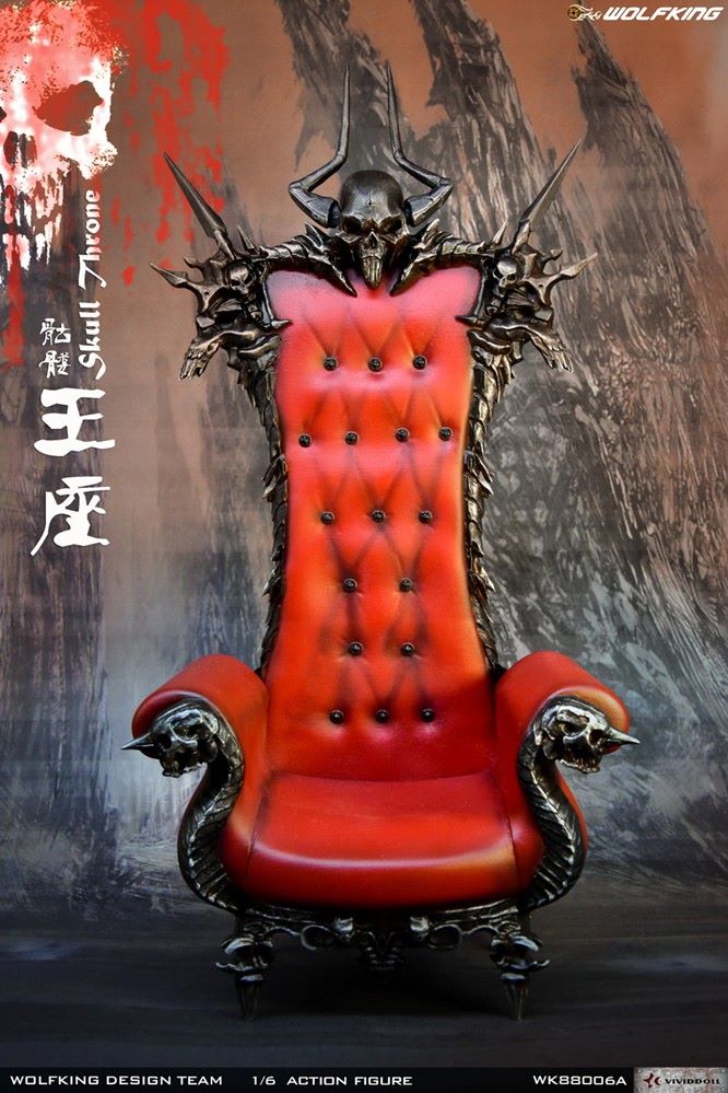 1/6 Skull Throne sofa scene decoration-WK88006A