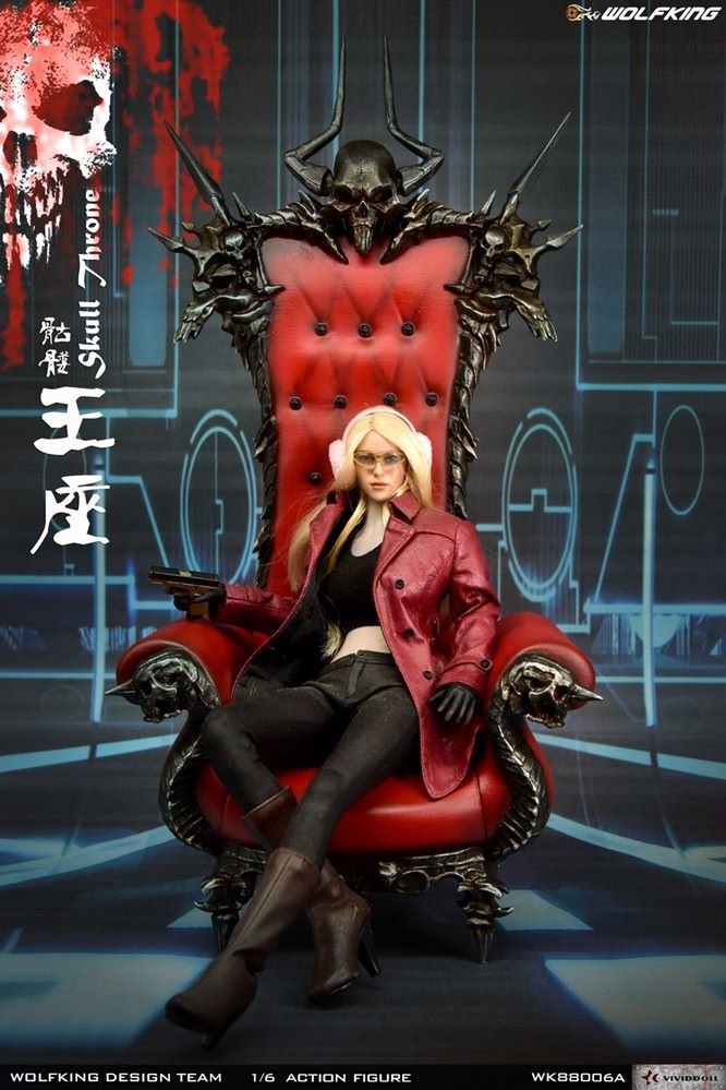 1/6 Skull Throne sofa scene decoration-WK88006A