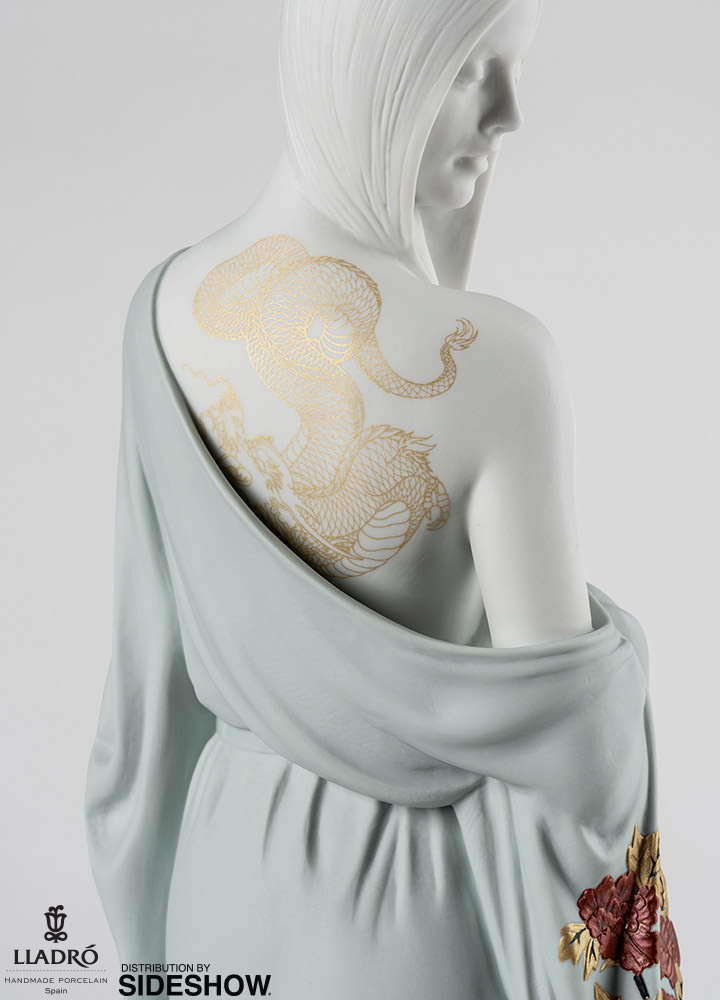 Beauty with Dragon Tattoo Woman