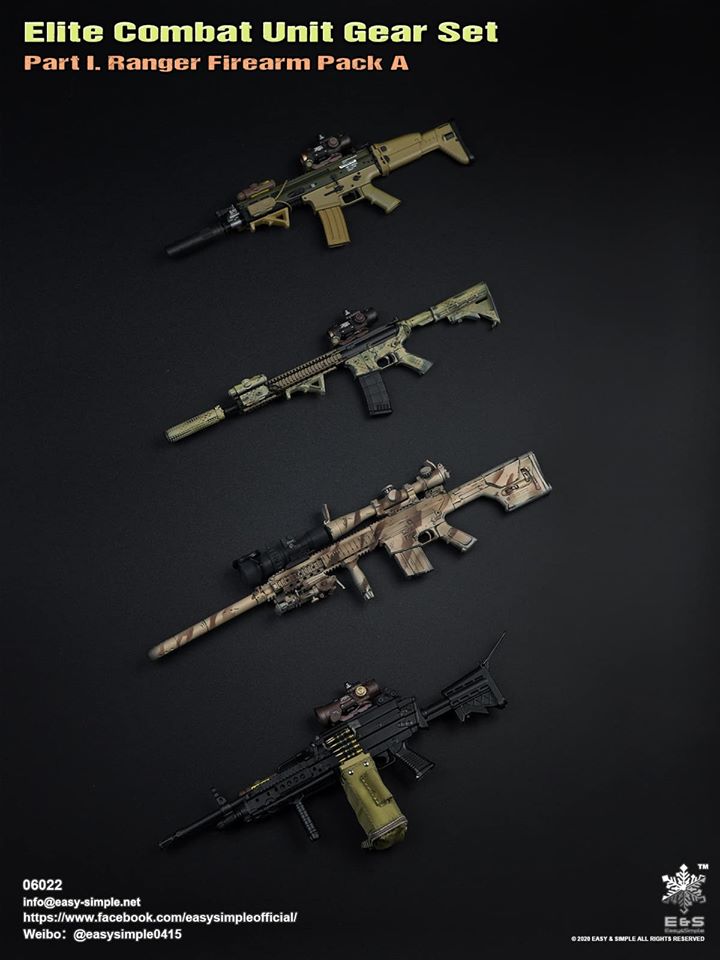 06022 Elite Combat Unit Gear Set Part I. Ranger Firearm Pack A