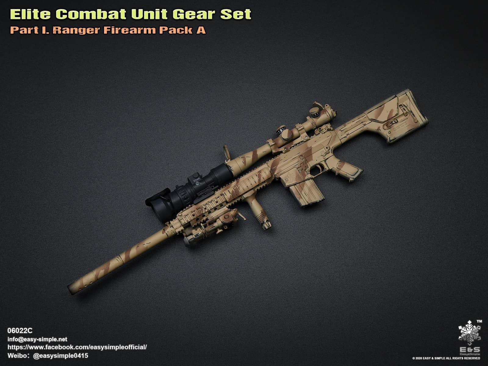 06022 Elite Combat Unit Gear Set Part I. Ranger Firearm Pack A