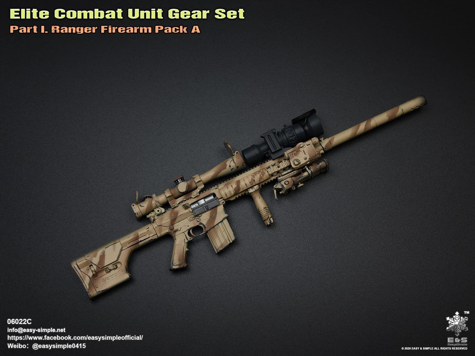 06022 Elite Combat Unit Gear Set Part I. Ranger Firearm Pack A