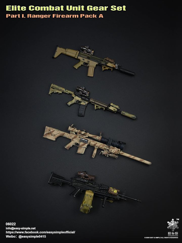 06022 Elite Combat Unit Gear Set Part I. Ranger Firearm Pack A