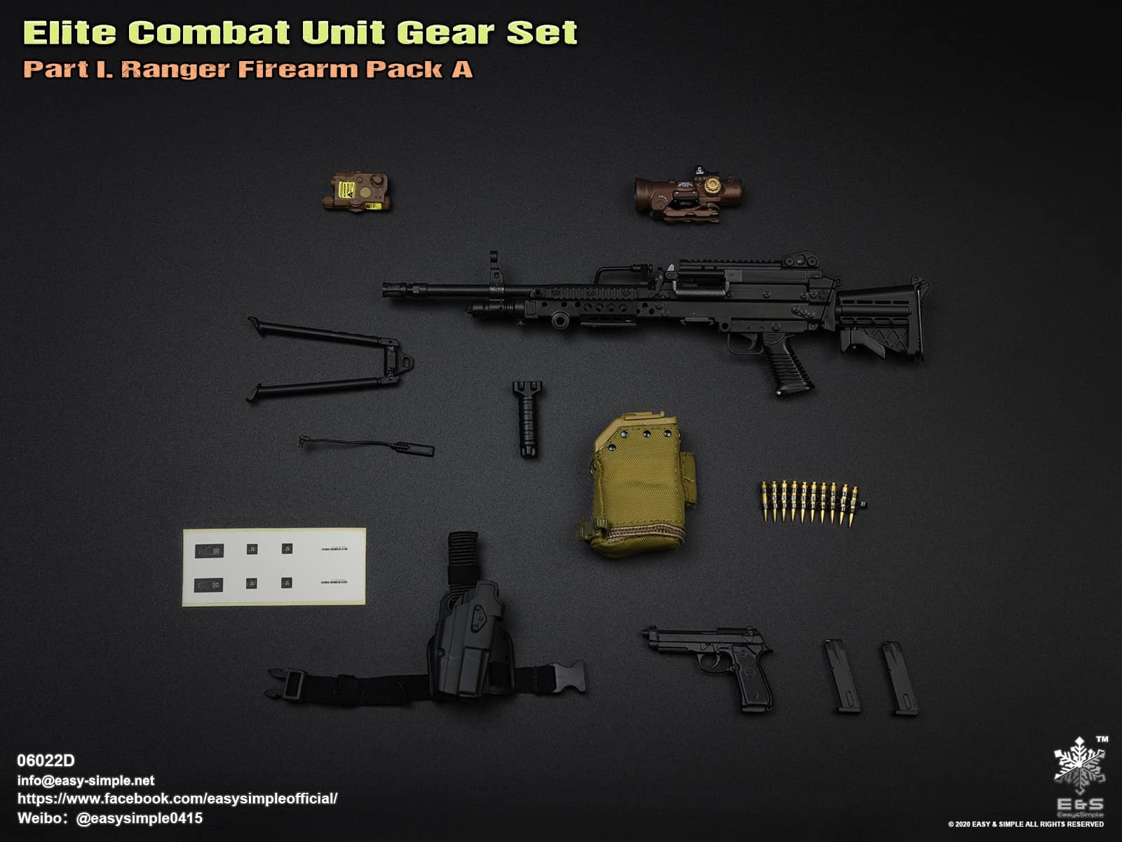 06022 Elite Combat Unit Gear Set Part I. Ranger Firearm Pack A