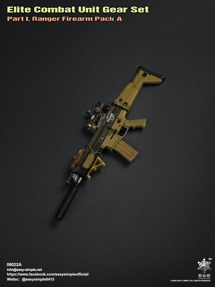 06022 Elite Combat Unit Gear Set Part I. Ranger Firearm Pack A