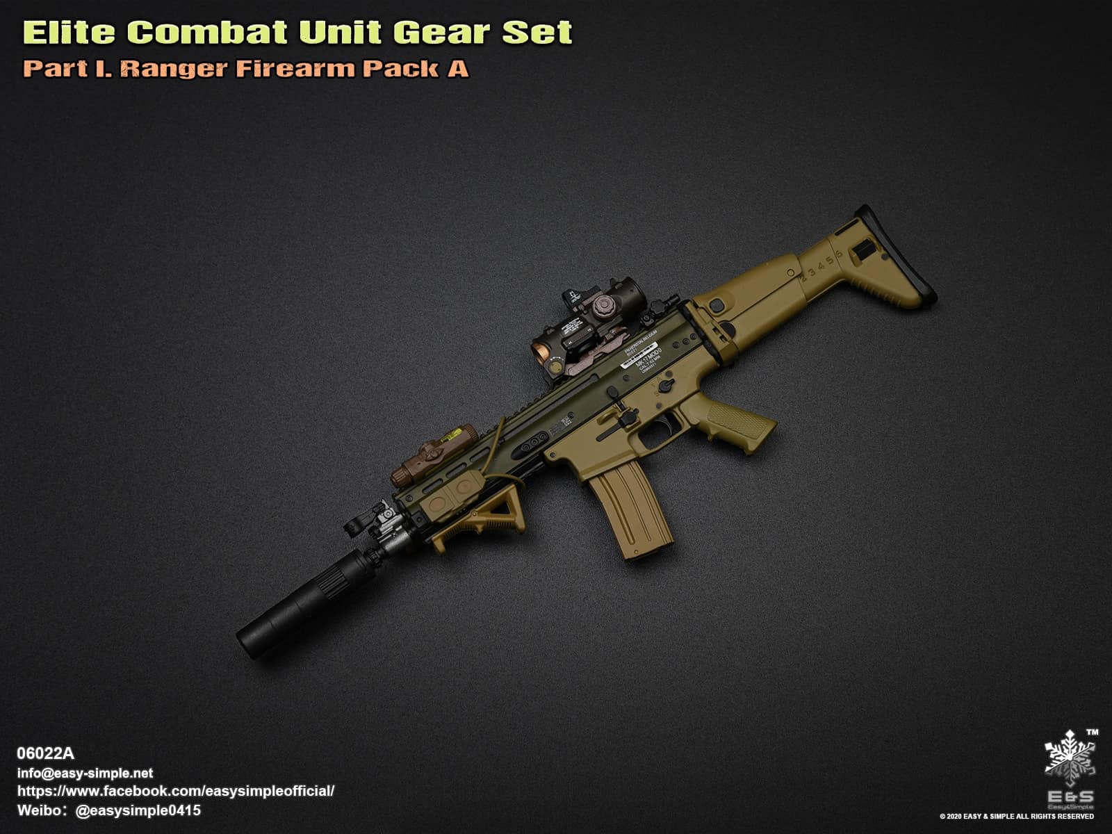 06022 Elite Combat Unit Gear Set Part I. Ranger Firearm Pack A
