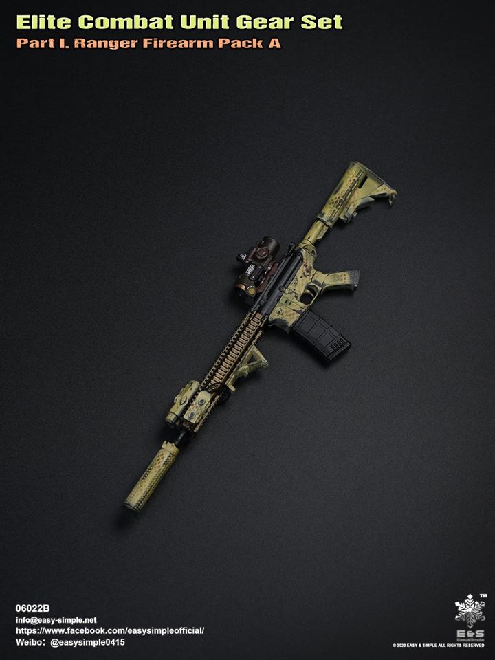 06022 Elite Combat Unit Gear Set Part I. Ranger Firearm Pack A