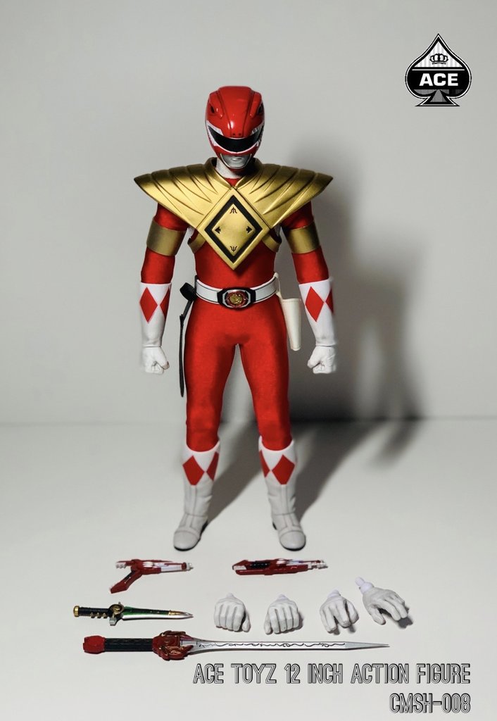 1/6 Scale The Classic Mighty Superhero Armored Red & Black Hero Figures Set