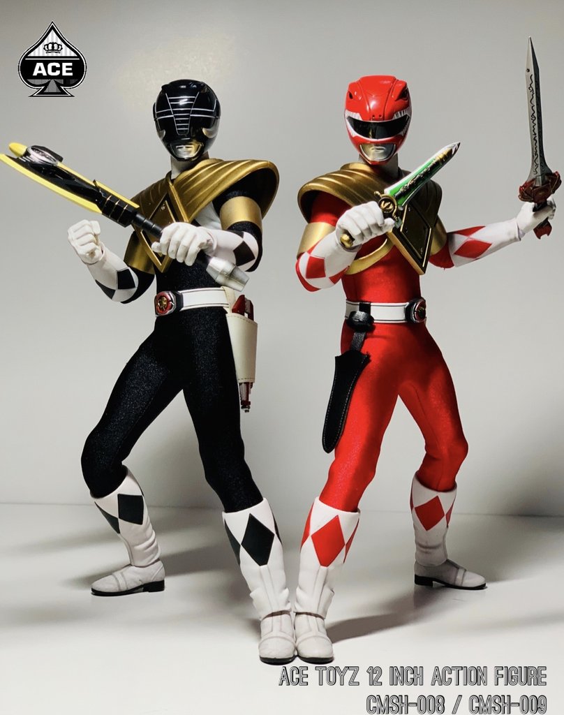 1/6 Scale The Classic Mighty Superhero Armored Red & Black Hero Figures Set