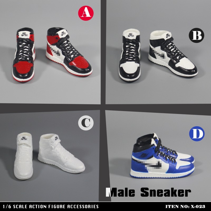 X-023 1/6 scale men's sports shoes Male Sneaker
