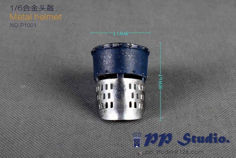 1/6 Moyen-Age Metal Helmets Set