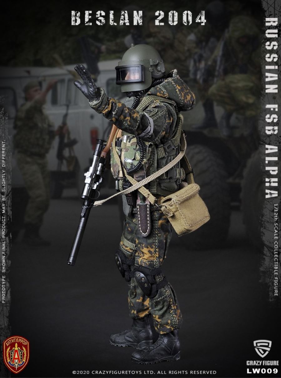 1/12  Russian alpha special forces sniper (LW009)