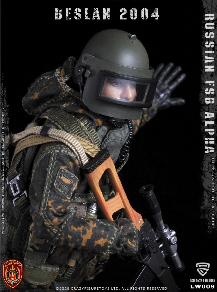 1/12  Russian alpha special forces sniper (LW009)