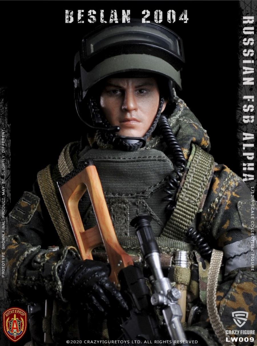 1/12  Russian alpha special forces sniper (LW009)