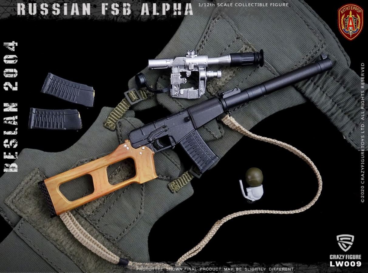1/12  Russian alpha special forces sniper (LW009)