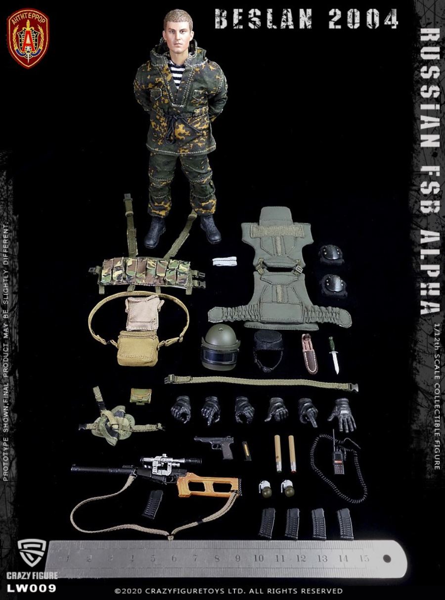 1/12  Russian alpha special forces sniper (LW009)