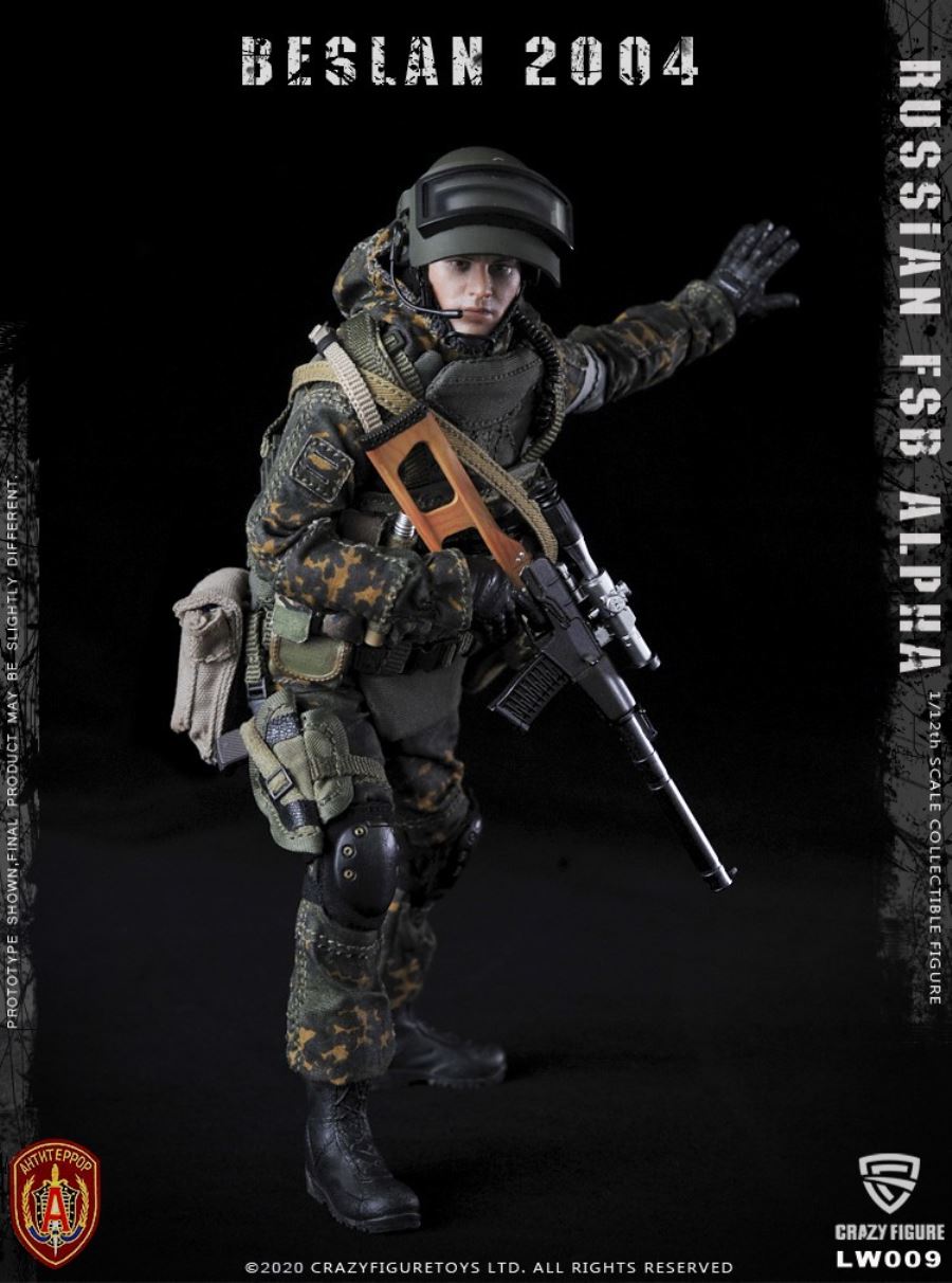 1/12  Russian alpha special forces sniper (LW009)