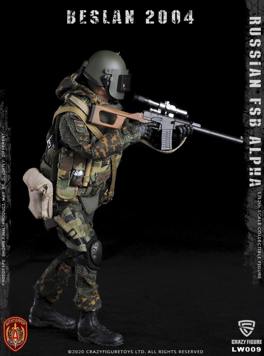 1/12  Russian alpha special forces sniper (LW009)