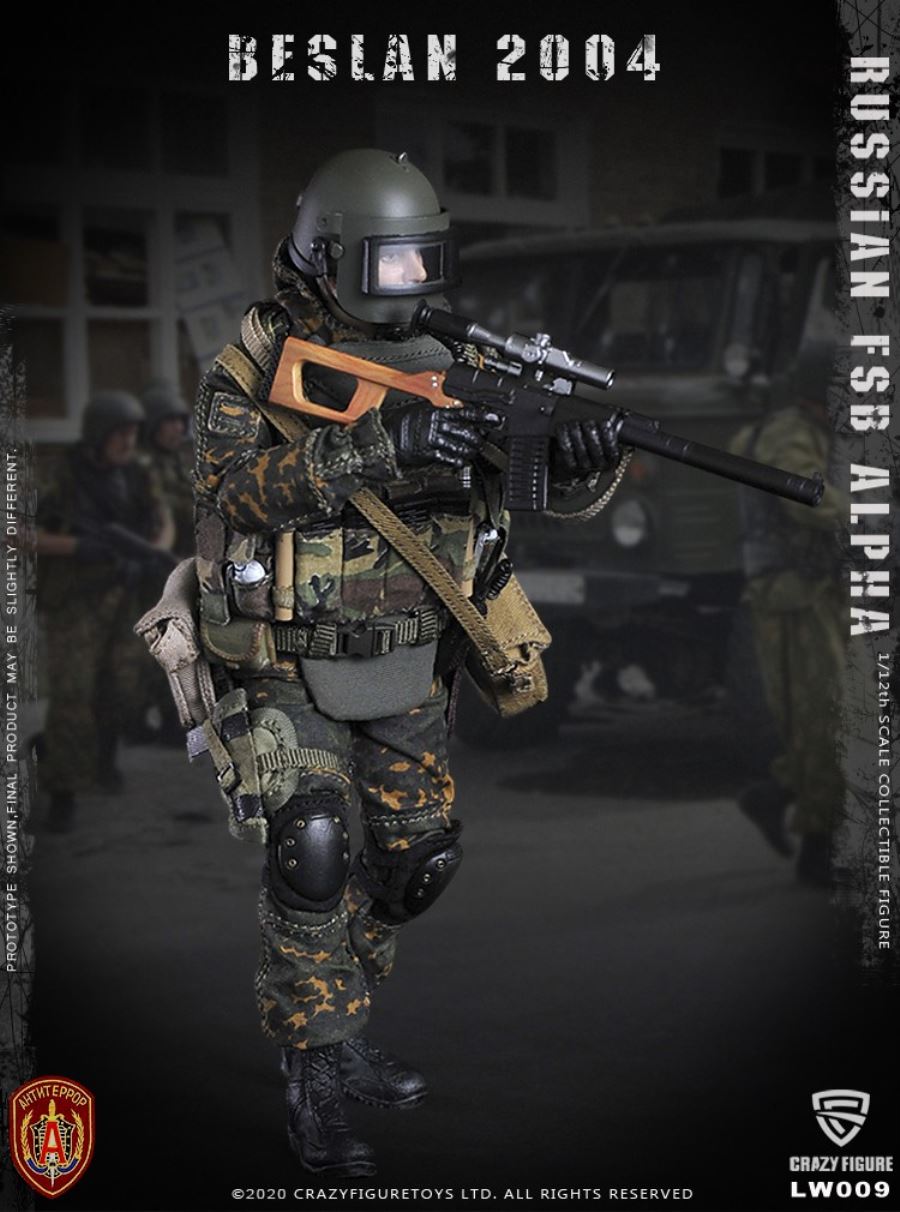 1/12  Russian alpha special forces sniper (LW009)