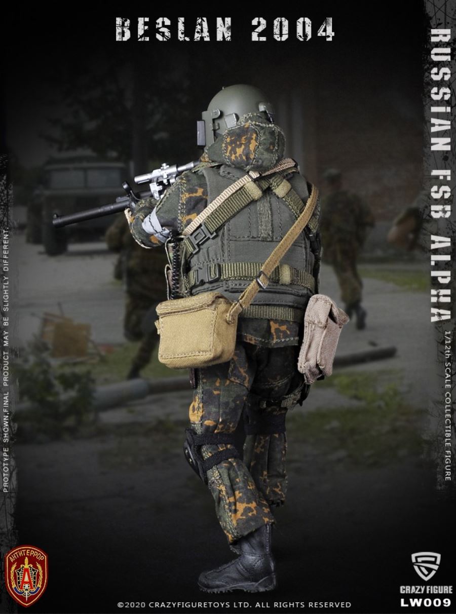 1/12  Russian alpha special forces sniper (LW009)