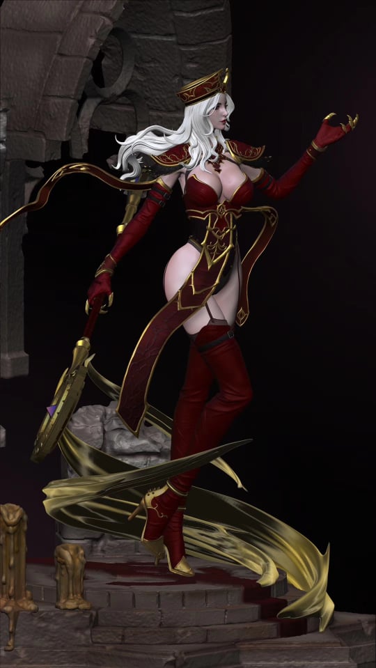 Warcraft-themed statue 15 High Inquisitor Whitemane