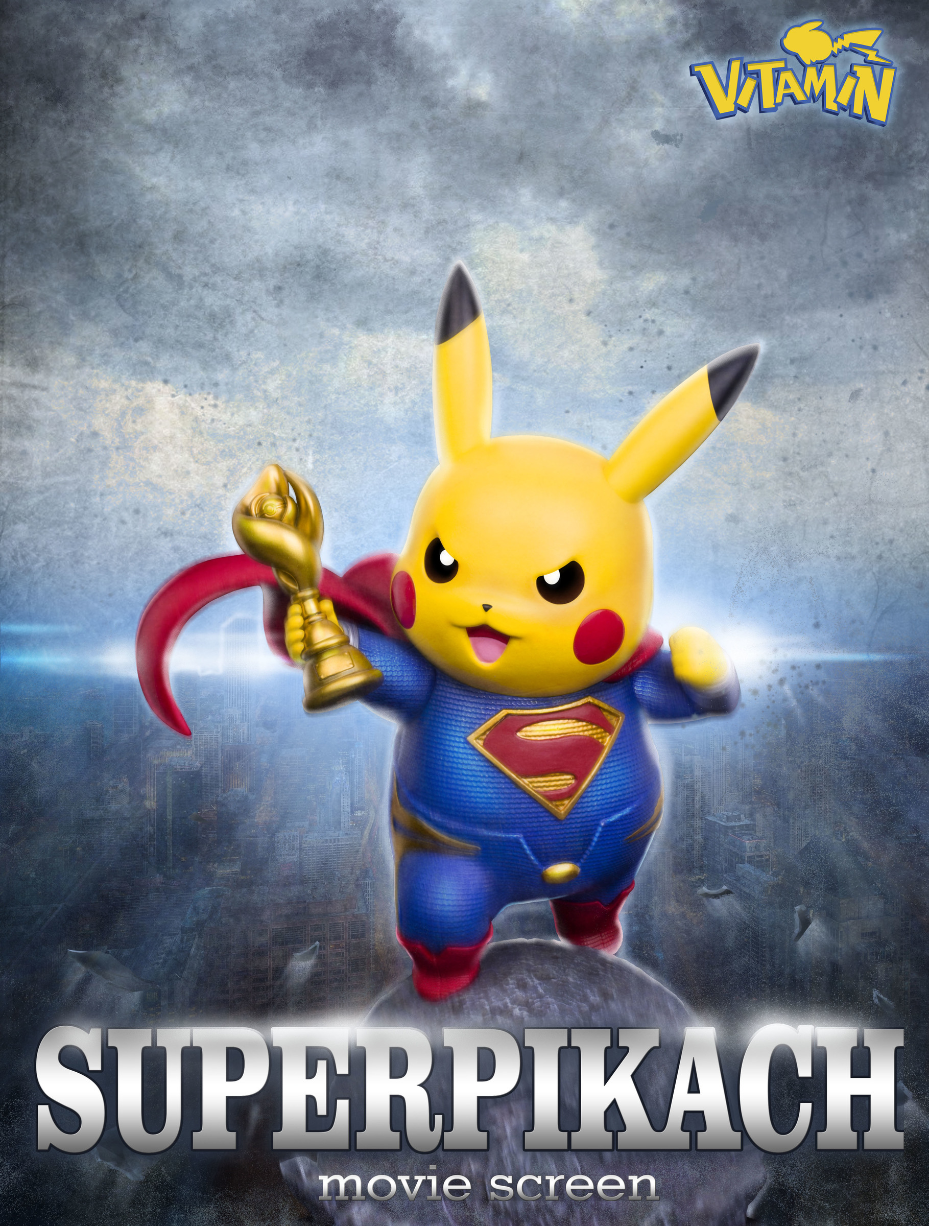 Pikachu Cos Superman