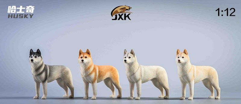 1/12 Husky, Castro, San Bernardo, British Fighting-Animal Model