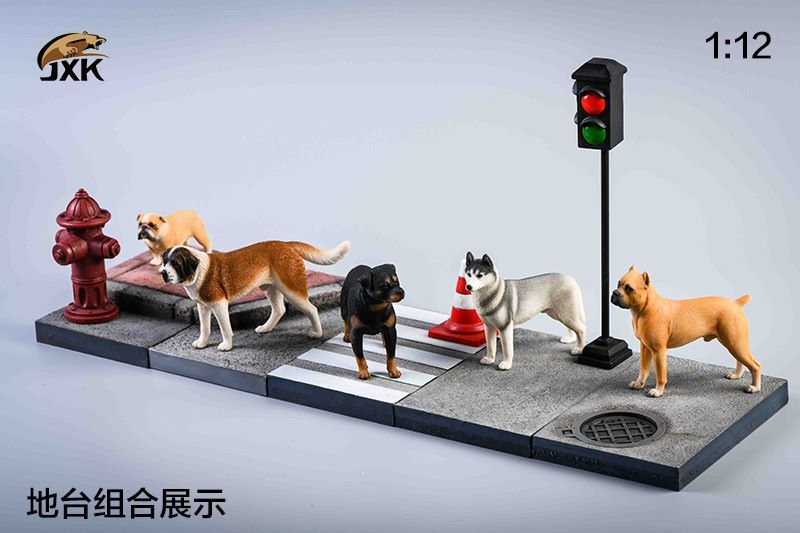 1/12 Husky, Castro, San Bernardo, British Fighting-Animal Model
