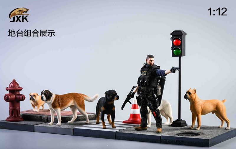 1/12 Husky, Castro, San Bernardo, British Fighting-Animal Model