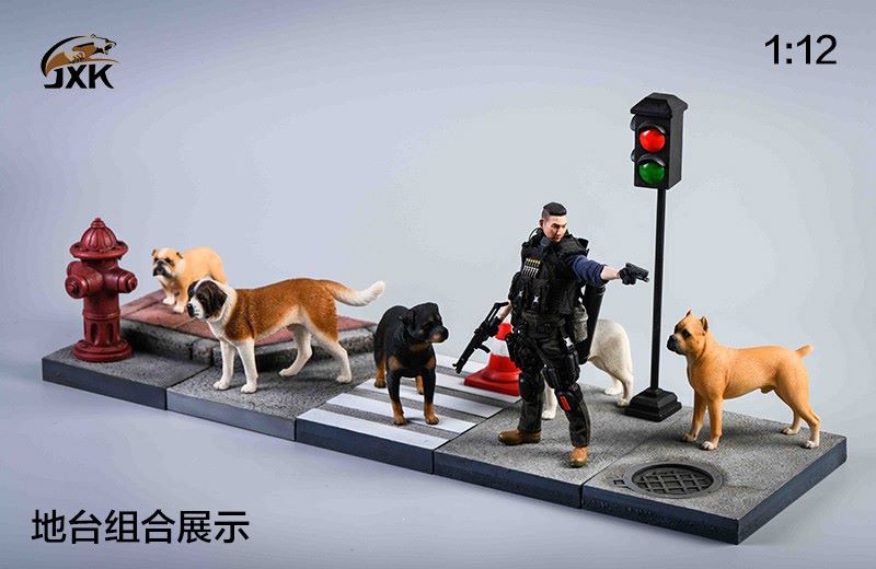 1/12 Husky, Castro, San Bernardo, British Fighting-Animal Model