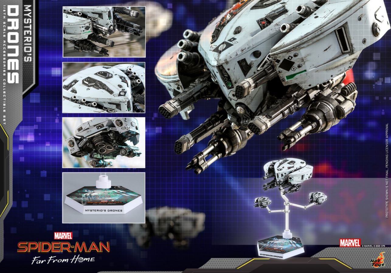 SPIDER-MAN: FAR FROM HOME MYSTERIO'S DRONES 1/6TH SCALE ACCESSORIES COLLECTIBLE SET