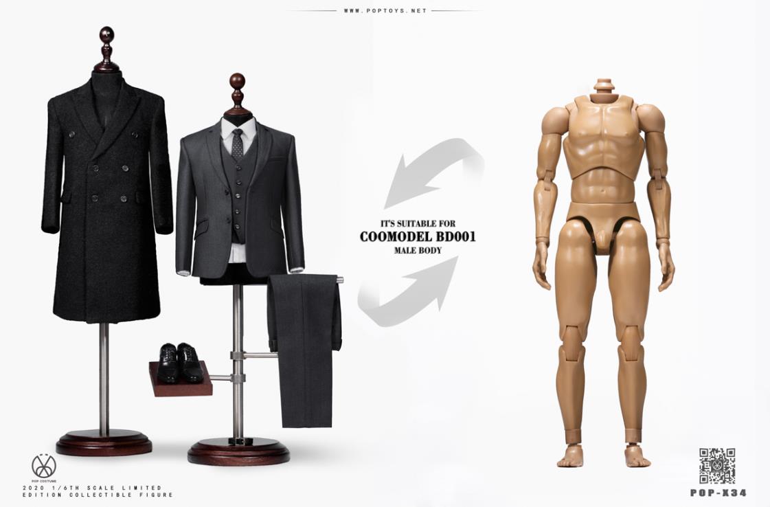 1/6X Series POP-X34 Couture Version Rich gentleman Ben Overcoat suit