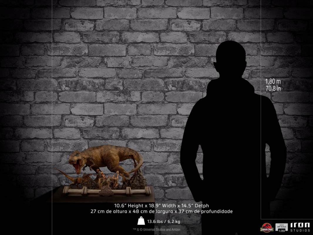 Demi Art Scale 1/20 Jurassic Park - final battle scene