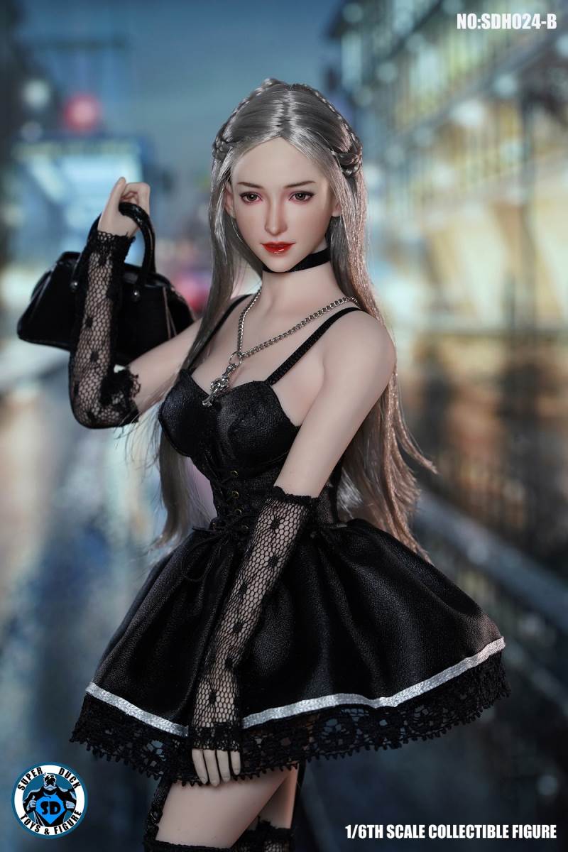 1/6 SDH024 Female Head Sculpture-ABCD four models