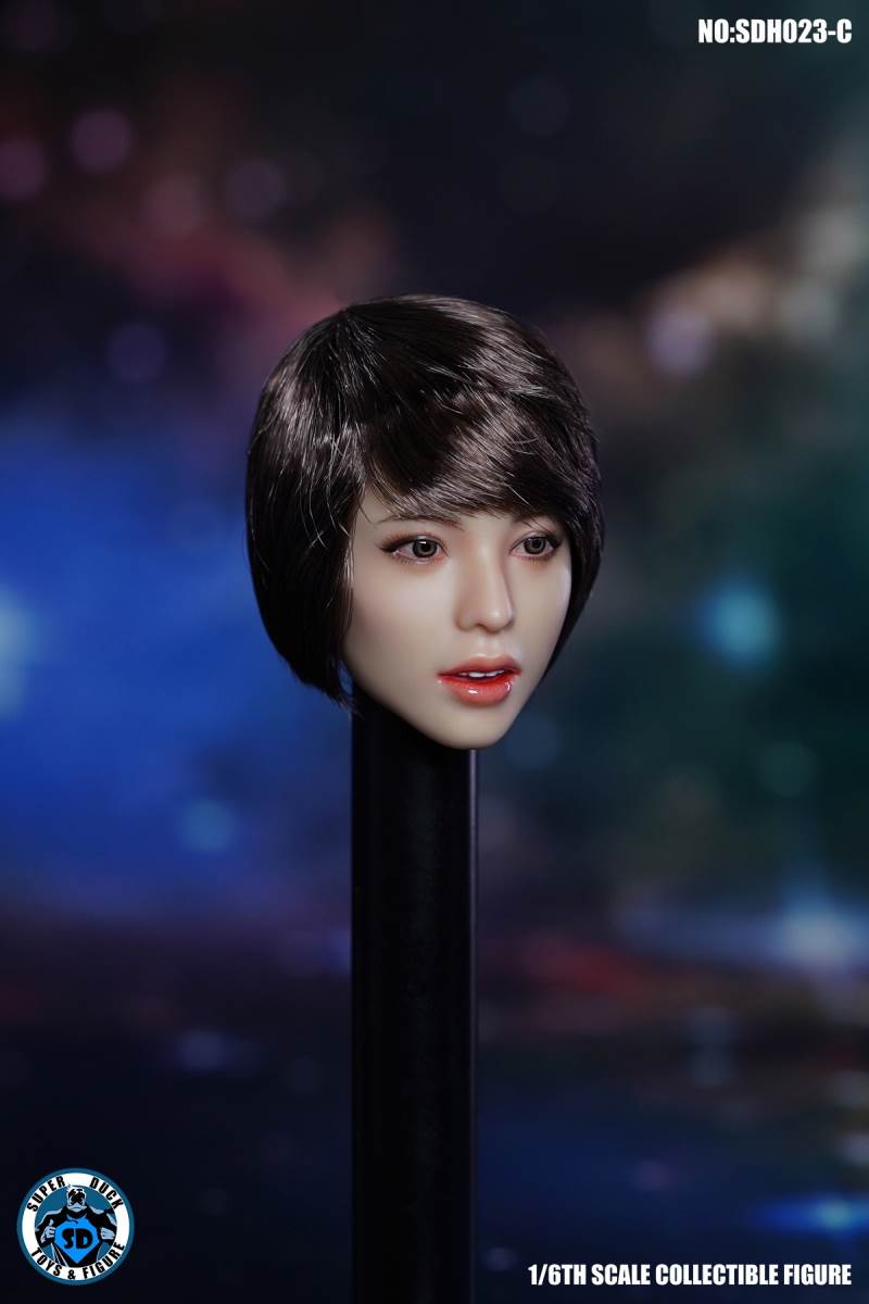 1/6 SDH024 Female Head Sculpture-ABCD four models