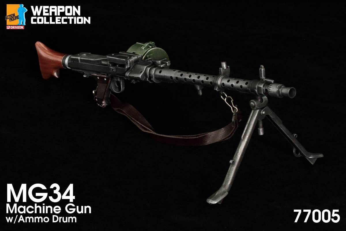 1/6 Weapon Card Series-MG34 Machine Gun Standard Edition 77005 & Air-to-Air Edition 77006