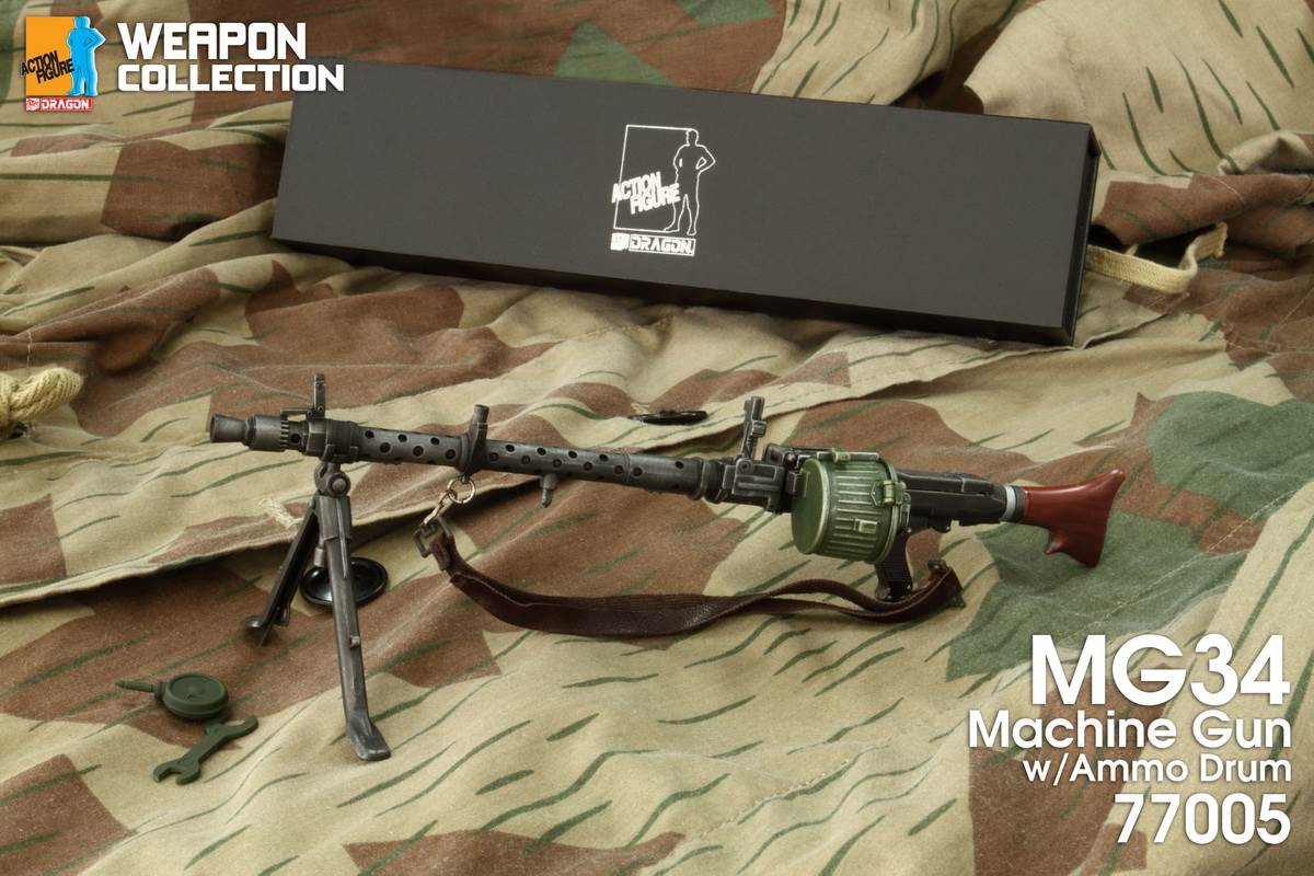 1/6 Weapon Card Series-MG34 Machine Gun Standard Edition 77005 & Air-to-Air Edition 77006