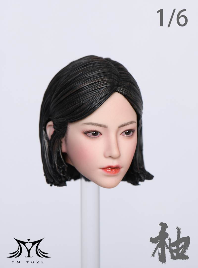 1/6 Leopard Cheongsam Female Head Carved Pomelo