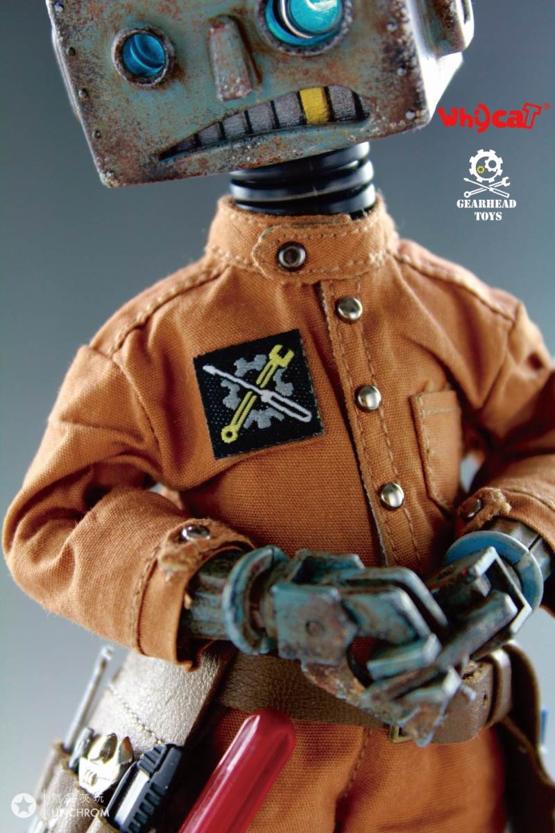 Whycat&GEARHEADTOYS 1/6 ClumsyBot Series NO.1 Repairman little curly Curry