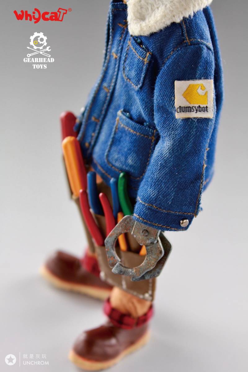 Whycat&GEARHEADTOYS 1/6 ClumsyBot Series NO.1 Repairman little curly Curry