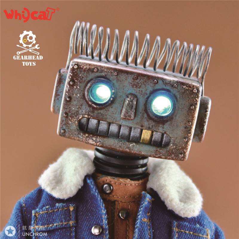 Whycat&GEARHEADTOYS 1/6 ClumsyBot Series NO.1 Repairman little curly Curry