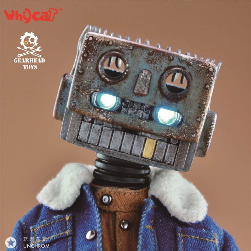 Whycat&GEARHEADTOYS 1/6 ClumsyBot Series NO.1 Repairman little curly Curry