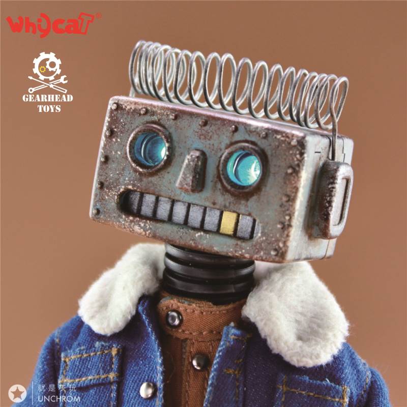 Whycat&GEARHEADTOYS 1/6 ClumsyBot Series NO.1 Repairman little curly Curry