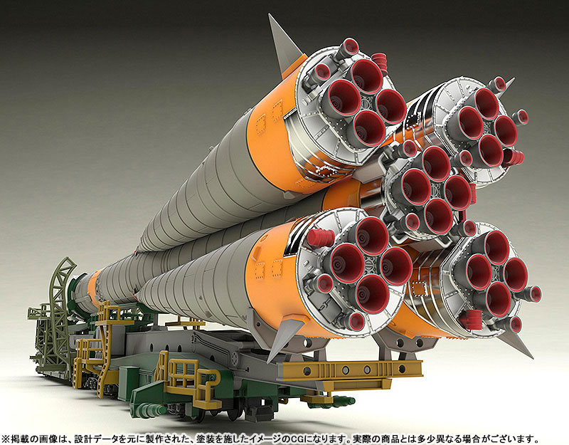 1/150 Soyuz Rocket & Transport Train