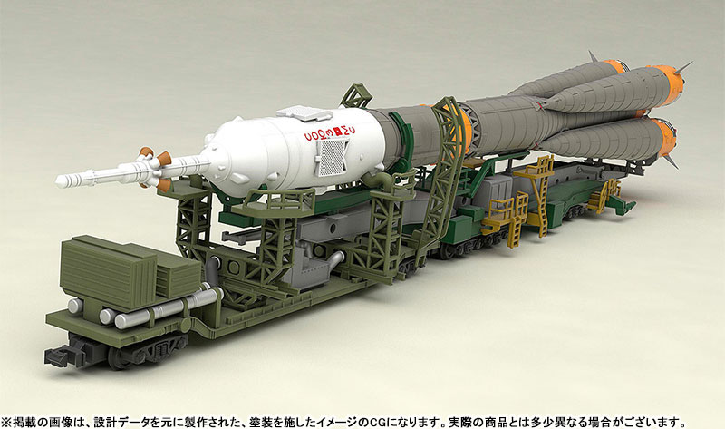 1/150 Soyuz Rocket & Transport Train