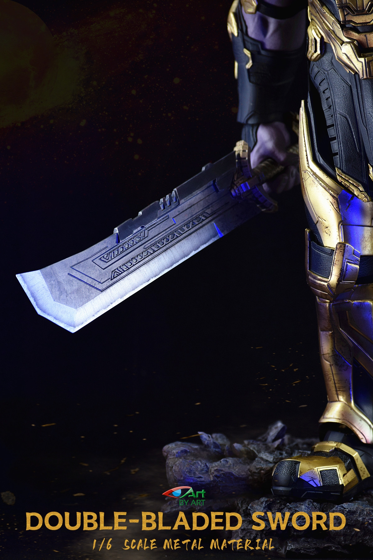 1/6 Double-bladed sword