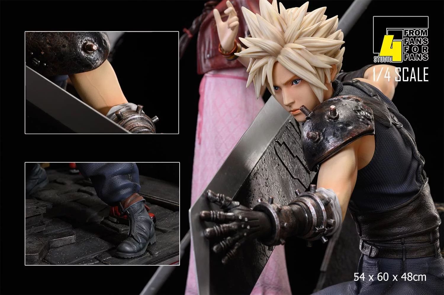 Final Fantasy 7 Remake Cloud, Aerith, Tifa Diorama GK Resin Statue
