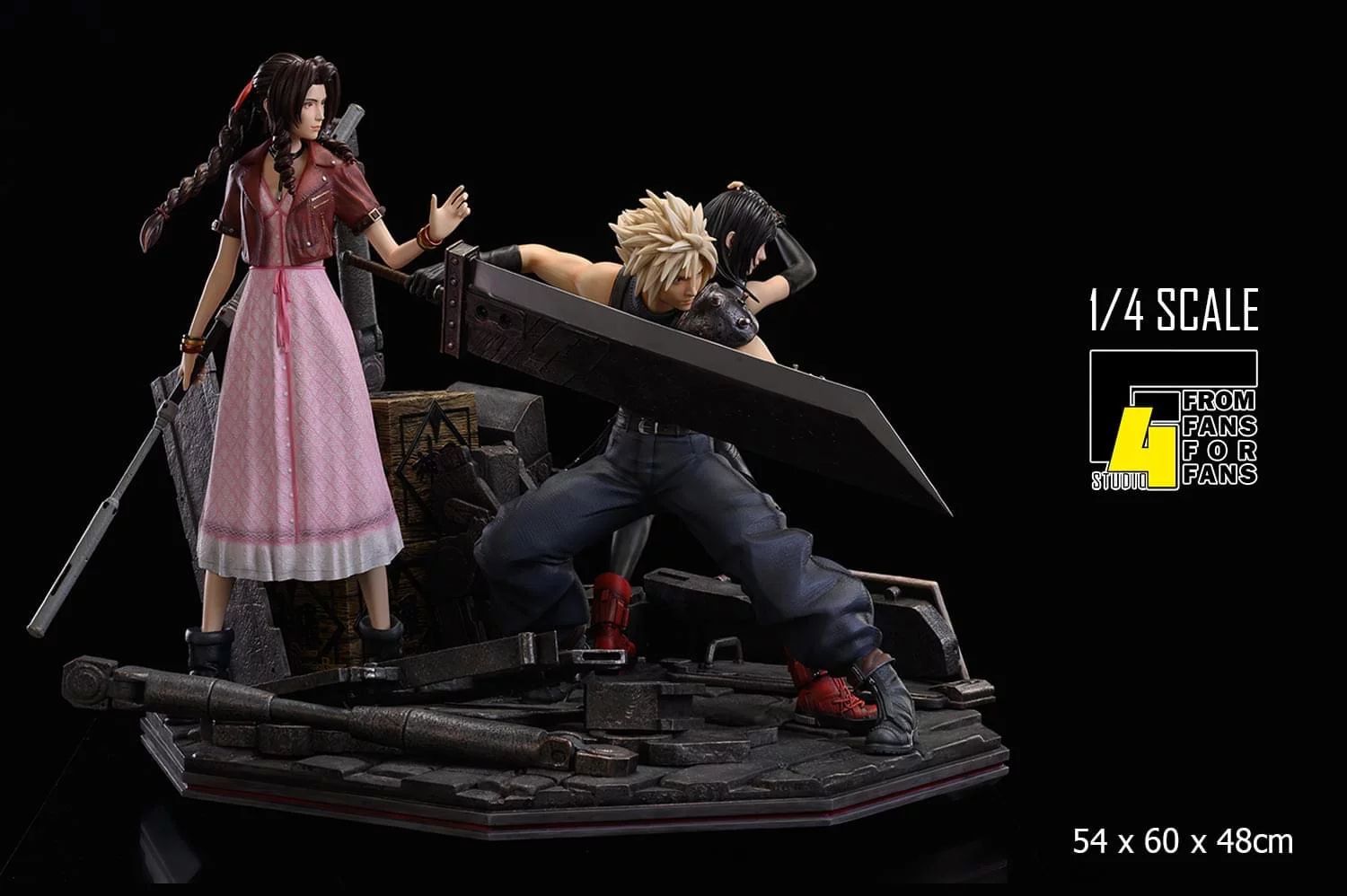 Final Fantasy 7 Remake Cloud, Aerith, Tifa Diorama GK Resin Statue